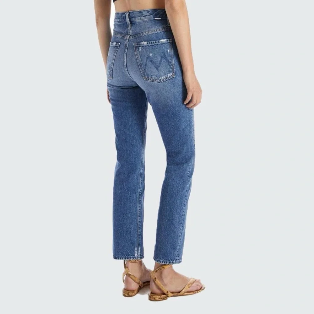 Nwot Mother High Waisted Hiker Hoover Jeans 27 - Picture 2 of 5